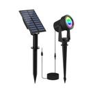 Lanterna Solar RGB À Prova d'Água Para Jardim Externo Com 1, 2, 4 Ou 6 Luzes Para Decoração De Natal