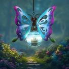 Lanterna solar suspensa ao ar livre Yamodoor Waterproof Butterfly
