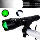 Lanterna Tática Acompanha Suporte T6 2 LEDs Luz Branca E Luz Verde Ajustável 99000W 688T6