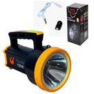 Lanterna tatica holofote 100w alcance 2km portatil led profissional potente albatroz 2000 metros caca pesca trilha campi