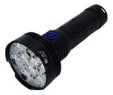 Lanterna Tática JWS 9 LEDs V3 Ultra Potente Recarregável USB-C Zoom Ajustável Longo Alcance Profissional WS-652