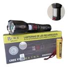 Lanterna Tática JWS LED V3 2.0 Laser Ultra Potente Longo Alcance Recarregável USB-C Zoom Ajustável ws617