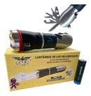 Lanterna Tática JYX 8888 Chave Multiuso LED T6 980000W 2950000LM Luz Branca Corpo Preto Alta Potência Recarregável