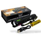Lanterna Tática JYX LED V3 Ultra Potente Recarregável USB-C Zoom Ajustável Alta Performance JY-A3