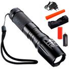 Lanterna Tática LED 9800W Zoom Alcance X2000 Sinalizador T9