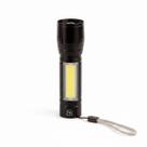 Lanterna Tática LED Compacta Recarregável - Luz Frontal + COB Lateral - Hybrid - Gshield
