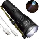 Lanterna Tática LED Laser 2000m+ Recarregável Forte Potente