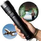 Lanterna Tática LED Recarregável Ultra Potente Zoom Longo Alcance USB Camping Segurança