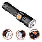 Lanterna Tática Led Recarregavél Zoom c/ USB Forte Mini Luz Branco