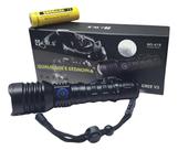 Lanterna Tática LED V3 Longo Alcance Ultra Potente Recarregável USB-C Zoom Ajustável Luz Branca Alta ws619