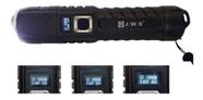 Lanterna Tática Militar Led P90 Ws-607 Com Visor Digital Recarregavel Usb