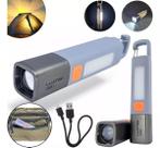 Lanterna Tática Militar Potente Led Recarregável Caça Pesca