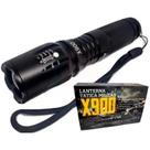 Lanterna Tática Militar X900 Super Potente 1580000w Com Bateria Recarregável e Carregador Para Carro