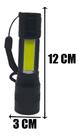 Lanterna Tática Potente - Com Luz Lateral - Recarregável Usb Cor da luz LED