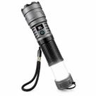 Lanterna Tática Recarregável LED Potente com Zoom e Alcance Longo 2000m