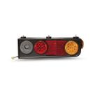 Lanterna traseira 10 LED LD Com triângulo retrorrefletor bivolt para reboques e semirreboques