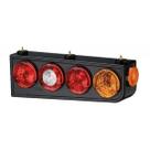 Lanterna Traseira Bicolor Ld 24V Led Base Metalizada Acrílico