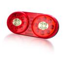 Lanterna traseira bicolor LED freio posicao re direcao C300xA125xP49 bivolt