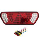 Lanterna Traseira Caminhão Carreta Guerra LED 12V + Conector
