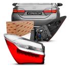 Lanterna Traseira Canto Toyota Corolla / 18 a 19 Lado Direito (Passageiro) Com LED
