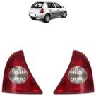 Lanterna Traseira Clio Hatch 2003 A 2010 Ré E Pisca Cristal