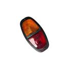Lanterna traseira com base plastica - universal - aro preto/ amarelo e vermelho - pl05020005