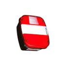 Lanterna Traseira Com Vigia Com Ré Pisca Cristal Compatível Lente Sl031 Poliestireno