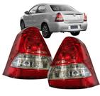 Lanterna Traseira Etios Sedan 13 14 15 16 17 18 19 Ré Cristal Par 2 peças