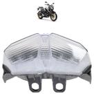 Lanterna Traseira Fazer 250 2018 2019 2020 2021 2022 2023 Transparente Led Estriada Acrílico