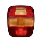 Lanterna Traseira LED 12V Ford Volks Marmitão Cristal Lado Esquerdo Com Vigia Metalizado Lantersul