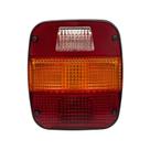 Lanterna Traseira LED 24V Ford Volks Marmitão Âmbar Lado Direito Sem Vigia Metalizado Lantersul