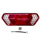Lanterna Traseira LED Carreta Guerra 12V 24V Lado Esquerdo