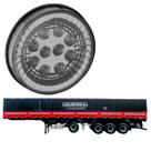 Lanterna Traseira LED Guerra 125mm Cristal Bivolt
