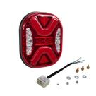 Lanterna Traseira LED MEX Universal Vermelha Bivolt 12V 24V