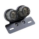 Lanterna Traseira LED Universal Para Motocicleta Com Sinal De Freio E Suporte Para Placa De Licença