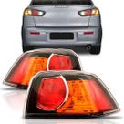 Lanterna traseira mitsubishi lancer 2008 á 2013 borda preta