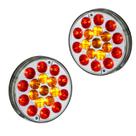 Lanterna Traseira Multifunção LED Cristal 12v 24v Posição Freio Direcional Par Sinalsul
