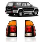Lanterna traseira pajero sport 2000 a 2004 cristal moldura preto