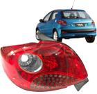 Lanterna Traseira Peugeot 207 08 09 10 11 Hatch Ré Grade Vermelha