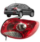 Lanterna Traseira Peugeot 207 Sedan 2011 até 2015 Ré Grade Cromada