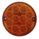 Lanterna traseira pisca ônibus caminhão 96mm amarela led