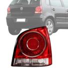 Lanterna traseira polo hatch 2007 a 2011 bicolor ld direito