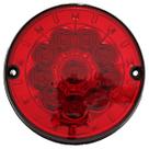 Lanterna Traseira Posição Freio Ônibus Caminhão 125mm 10 LED 24V Lanterna Traseira Posição Freio Ônibus Caminhão 125mm 10 LED 24V