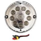 Lanterna Traseira Ré Ônibus Caminhão 155mm 10 LED 24V CR c/Conector