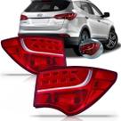 Lanterna Traseira Santa Fe 2014 2015 2016 Canto Com Led