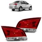 Lanterna Traseira Siena G4 2008 A 2011 Bicolor Porta Malas