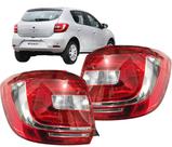Lanterna Traseiro Sandero 14 15 16 17 18 19 Bicolor Par 2 peças