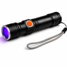 Lanterna UV Portátil 9 LEDs com Corpo em Alumínio para Checagem Fluorescente