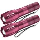 Lanterna Victoper LED, pacote com 2 unidades, alta luminosidade, impermeável, rosa