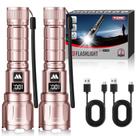 Lanterna WDTPro SFL046 6000 lúmens recarregável rosa 15h